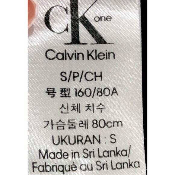 Calvin Klein CK One Bundle of 2 Black Blue Floral Adjustable Bra Small - Picture 10 of 12